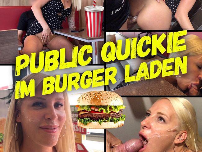 Public Fick im BURGER LADEN | SPERMAFACE mitten im FastFood Restaurant