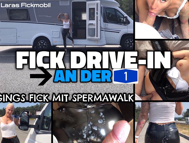 FICK DRIVE IN AN DER A1 | Spritz meinen Leggings Arsch voll